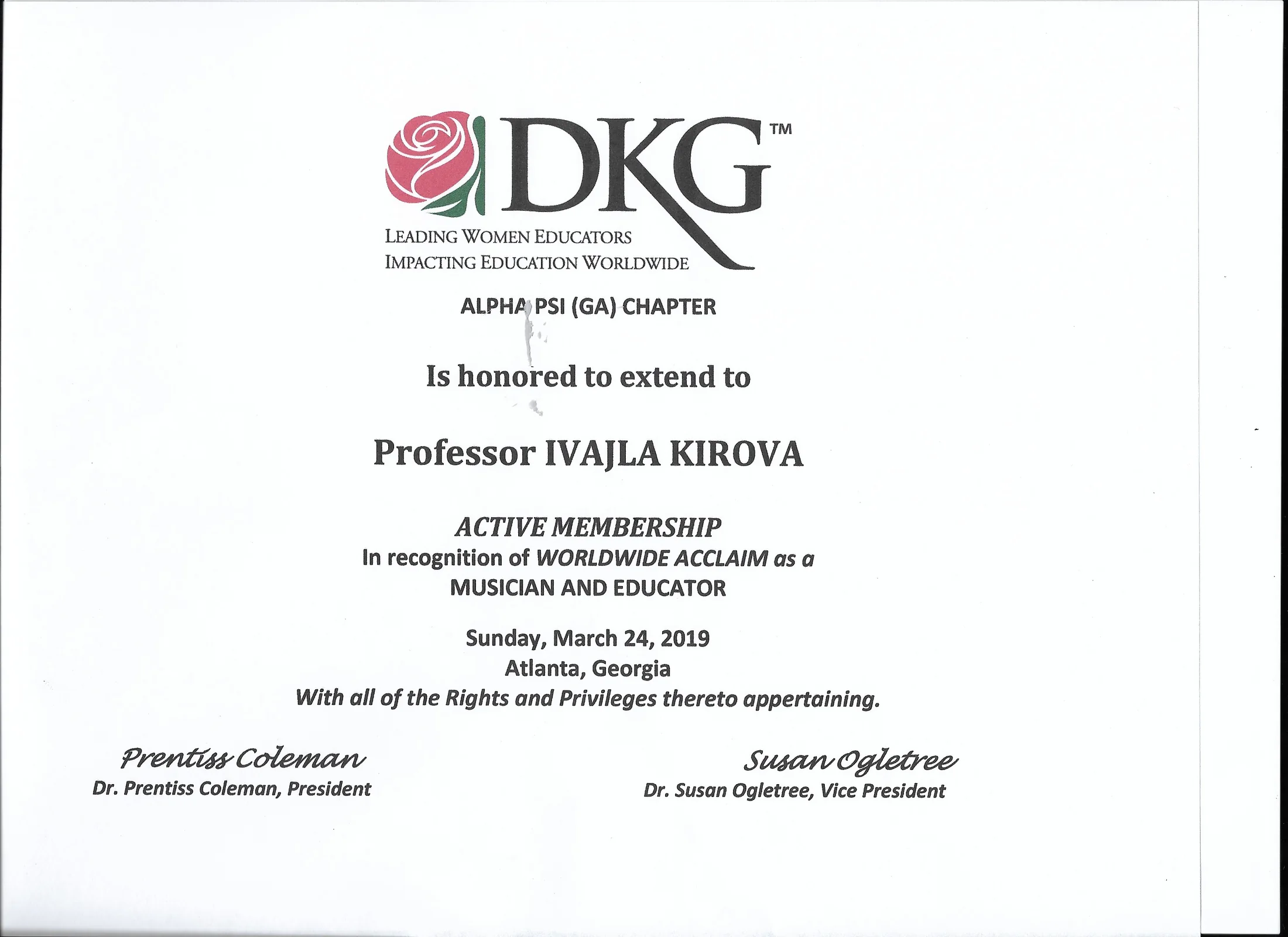 Delta Kappa Gamma Society International